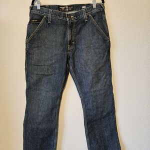 Ariat Men's Relaxed Fit Jeans in Deep Blue